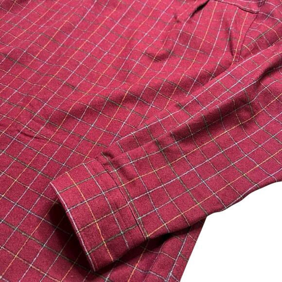 Vintage Pendleton Lodge Shirt Red Plaid 100% Virgin Wool Men’s Large western - Picture 10 of 11
